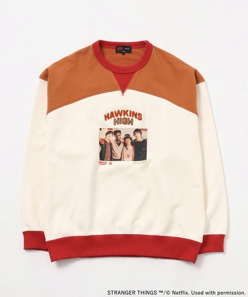 STRANGER THINGS】コラボ配色スウェット（スウェット）｜niko and