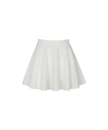 SUMMER SKATER SKIRT W/INNER PANTS_White