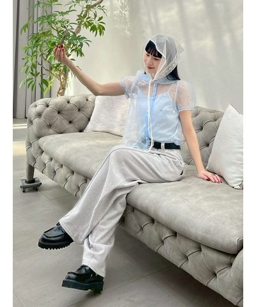 LILY BROWN（リリーブラウン）の「Love letterバブーシュカ（その他ヘアアクセサリー・レディース・ブラック/ホワイト・F）」の20枚目の写真