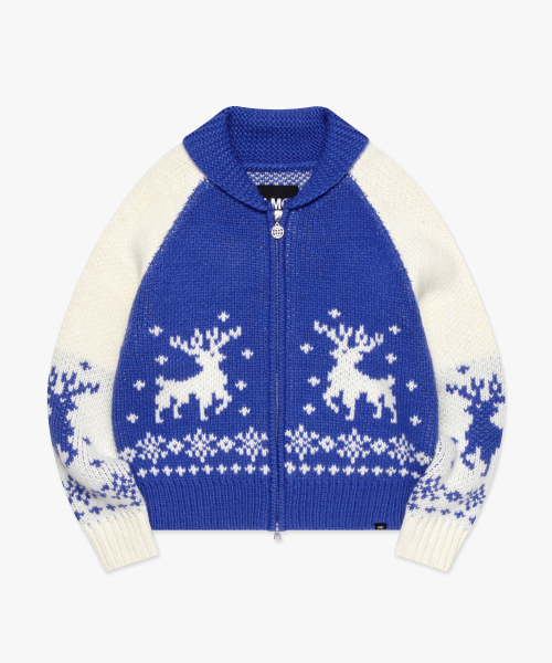 LMCの「WM DEER COWICHAN ZIP-UP CARDIGAN blue(カーディガン/ボレロ・レディース・その他・S/M)」の5枚目の写真