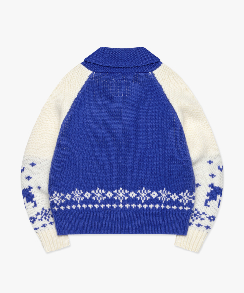 LMCの「WM DEER COWICHAN ZIP-UP CARDIGAN blue(カーディガン/ボレロ・レディース・その他・S/M)」の6枚目の写真