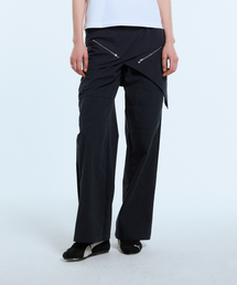 L11 WRAP SKIRT PANTS(NAVY)