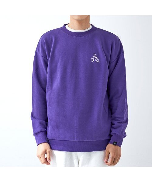 APOSTROPHE COMMA(アポストロフィコンマ)の「ダブルACOロゴスウェットシャツ(パープル/ホワイト)(スウェット・レディース・その他・XL)」の1枚目の写真