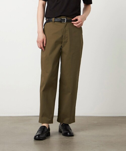 COMME CA ISM(コムサイズム)の「コットンストレッチツイル ノータックワイドテーパードパンツ(その他パンツ・メンズ・ベージュ/カーキ・LARGE/MEDIUM/SMALL)」の2枚目の写真