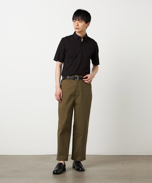 COMME CA ISM(コムサイズム)の「コットンストレッチツイル ノータックワイドテーパードパンツ(その他パンツ・メンズ・ベージュ/カーキ・LARGE/MEDIUM/SMALL)」の5枚目の写真