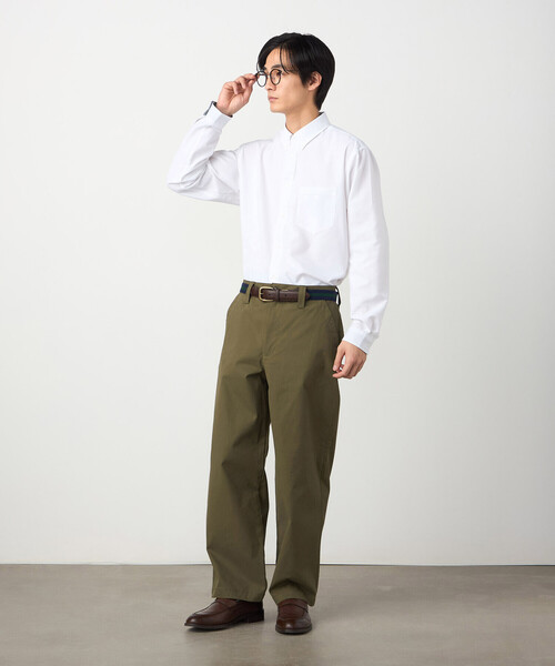 COMME CA ISM(コムサイズム)の「コットンストレッチツイル ノータックワイドテーパードパンツ(その他パンツ・メンズ・ベージュ/カーキ・LARGE/MEDIUM/SMALL)」の12枚目の写真