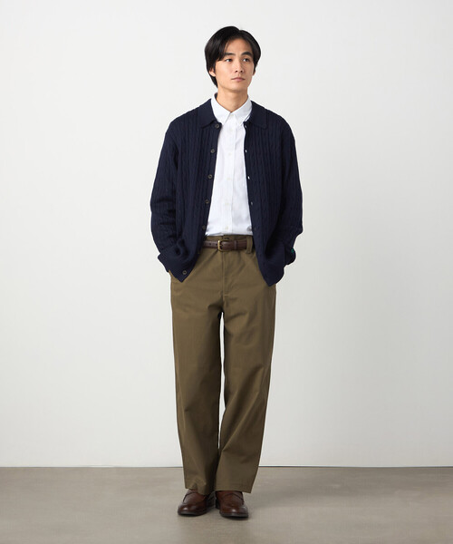 COMME CA ISM(コムサイズム)の「コットンストレッチツイル ノータックワイドテーパードパンツ(その他パンツ・メンズ・ベージュ/カーキ・LARGE/MEDIUM/SMALL)」の13枚目の写真