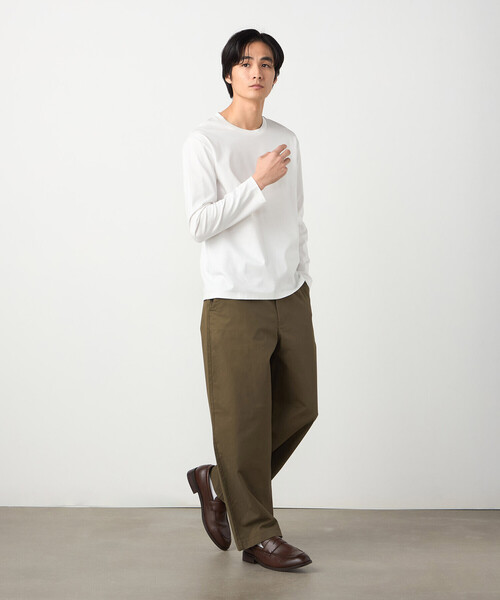 COMME CA ISM(コムサイズム)の「コットンストレッチツイル ノータックワイドテーパードパンツ(その他パンツ・メンズ・ベージュ/カーキ・LARGE/MEDIUM/SMALL)」の15枚目の写真
