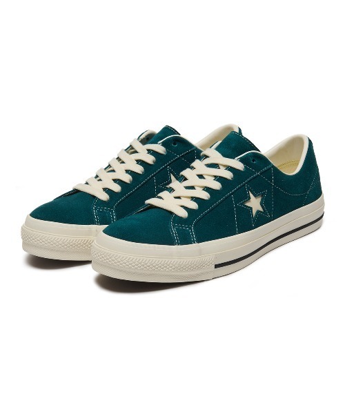 CONVERSE(コンバース)の「CONVERSE ONE STAR SUEDE(コンバース ワンスター スエード)(スニーカー・メンズ・バーガンディー/グリーン系・25.5cm/26cm/26.5cm/27cm/27.5cm/28cm/29cm/23.5cm/23cm/24.5cm/24cm/25cm)」の2枚目の写真