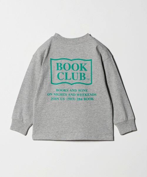 green label relaxing（グリーンレーベルリラクシング）の「【別注】＜BOOK CLUB＞ロゴ ロングスリーブTシャツ / キッズ  110cm-130cm（Tシャツ/カットソー・キッズ・ライトグレー/ホワイト/ダークグレー・110cm/130cm/120cm）」の2枚目の写真