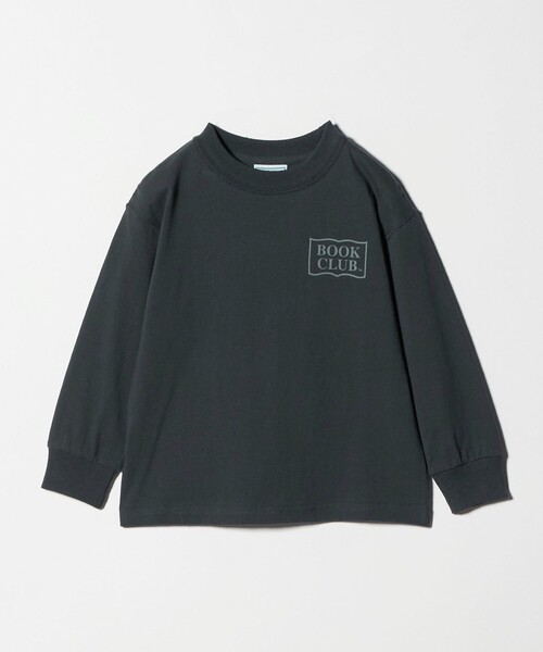 green label relaxing（グリーンレーベルリラクシング）の「【別注】＜BOOK CLUB＞ロゴ ロングスリーブTシャツ / キッズ  110cm-130cm（Tシャツ/カットソー・キッズ・ライトグレー/ホワイト/ダークグレー・110cm/130cm/120cm）」の3枚目の写真