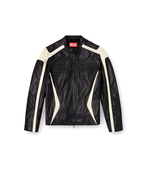 DIESEL（ディーゼル）の「メンズ ジップアップレザージャケット L-ADAM（その他アウター・メンズ・ブラック・50/48）」の3枚目の写真