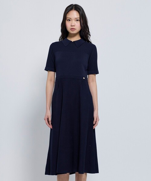 TOCCA(トッカ)の「HONEYCOMB MESH KNIT ニットドレス(ワンピース・レディース・ブラック系/ネイビー系・SMALL/MEDIUM)」の5枚目の写真