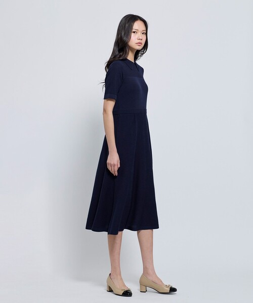 TOCCA(トッカ)の「HONEYCOMB MESH KNIT ニットドレス(ワンピース・レディース・ブラック系/ネイビー系・SMALL/MEDIUM)」の9枚目の写真