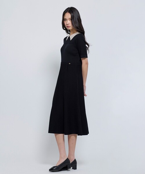 TOCCA(トッカ)の「HONEYCOMB MESH KNIT ニットドレス(ワンピース・レディース・ブラック系/ネイビー系・SMALL/MEDIUM)」の11枚目の写真