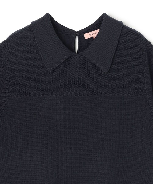 TOCCA(トッカ)の「HONEYCOMB MESH KNIT ニットドレス(ワンピース・レディース・ブラック系/ネイビー系・SMALL/MEDIUM)」の18枚目の写真