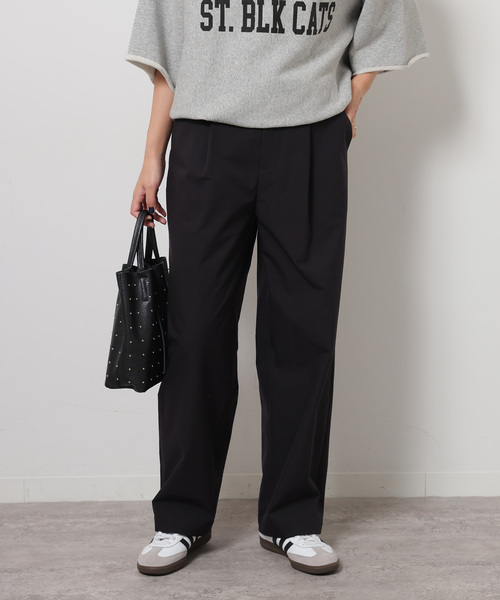 JOURNAL STANDARD relume（ジャーナルスタンダード　レリューム）の「《追加》［UVカット / 撥水］【SPENSIERATO】ストレートパンツ（スラックス・レディース・ブラック/アイボリー・36/38）」の5枚目の写真