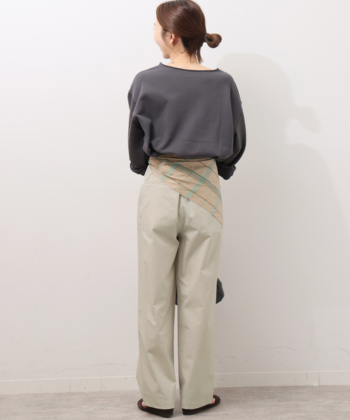 JOURNAL STANDARD relume（ジャーナルスタンダード　レリューム）の「《追加》［UVカット / 撥水］【SPENSIERATO】ストレートパンツ（スラックス・レディース・ブラック/アイボリー・36/38）」の10枚目の写真