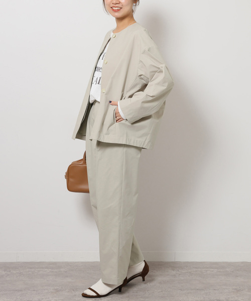 JOURNAL STANDARD relume（ジャーナルスタンダード　レリューム）の「《追加》［UVカット / 撥水］【SPENSIERATO】ストレートパンツ（スラックス・レディース・ブラック/アイボリー・36/38）」の16枚目の写真