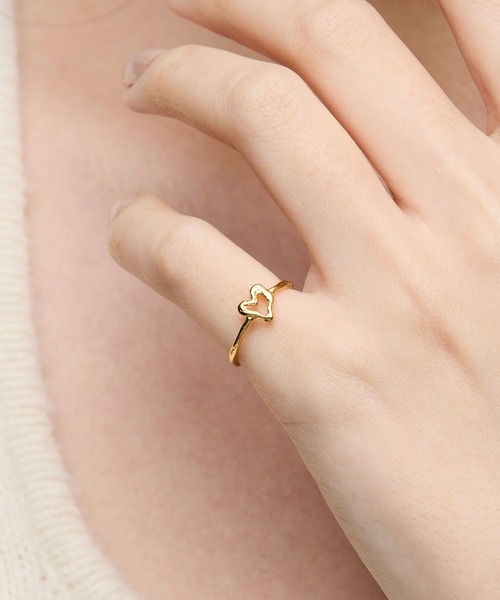 norme(ノーム)の「【SILVER925】ノーム オープン ハート ミニ リング / norme open heart mini ring(リング・レディース・ゴールド・L/M/S)」の11枚目の写真