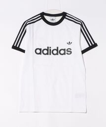 adidas（アディダス）の「adidas アディダス M 3-STRIPES SLIM RINGER TEE ショートスリーブ KF0418 WHITE（Tシャツ/カットソー）」