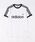 adidas�i�A�f�B�_�X�j�́uadidas �A�f�B�_�X M 3-STRIPES SLIM RINGER TEE �V���[�g�X���[�u KF0418 WHITE�iT�V���c/�J�b�g�\�[�j�v�b�z���C�g