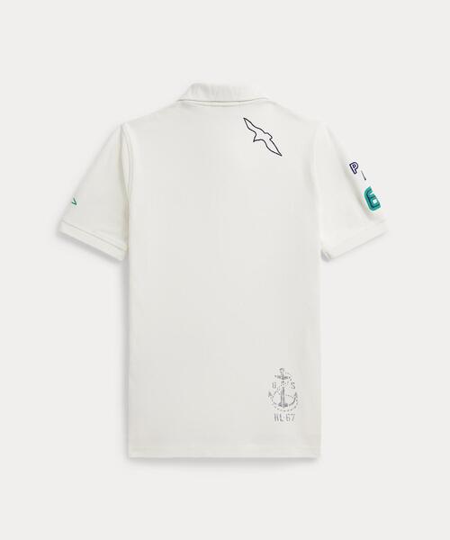 POLO RALPH LAUREN CHILDRENSWEAR(ポロ ラルフ ローレン チルドレンズウェア)の「コットン メッシュ グラフィック ポロシャツ(ポロシャツ・キッズ・ホワイト・XL/S/M/L)」の4枚目の写真