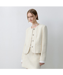 SPRING BOUCLE SET-UP JACKET(JK-3009)