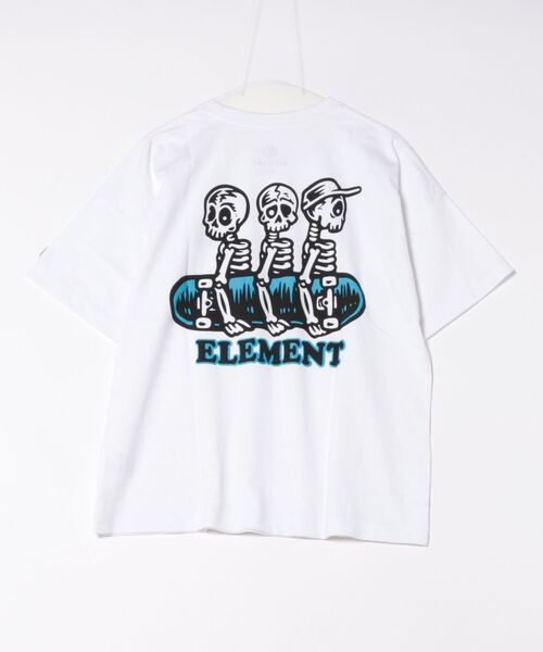 ELEMENT(エレメント)の「ELEMENT/エレメント 半袖 Tシャツ バックプリント BG021212(Tシャツ/カットソー・メンズ・ブラック/グリーン系その他/ホワイト・XL/L/M)」の4枚目の写真