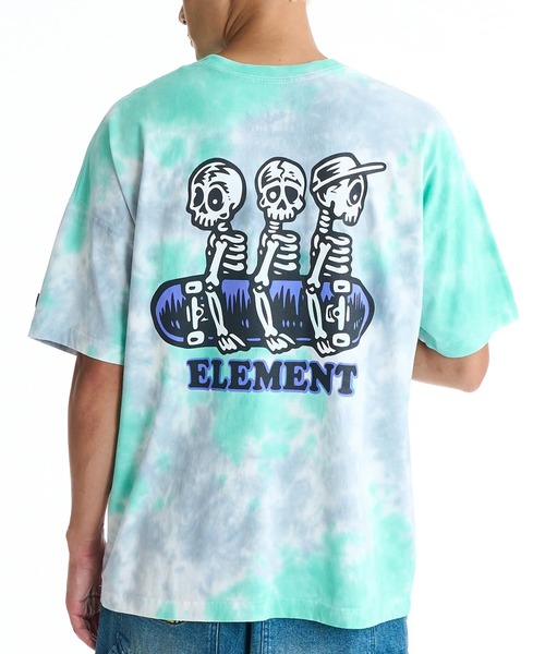 ELEMENT(エレメント)の「ELEMENT/エレメント 半袖 Tシャツ バックプリント BG021212(Tシャツ/カットソー・メンズ・ブラック/グリーン系その他/ホワイト・XL/L/M)」の2枚目の写真