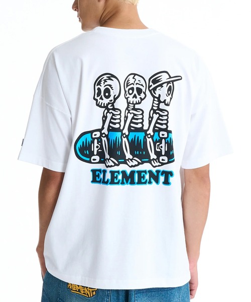 ELEMENT(エレメント)の「ELEMENT/エレメント 半袖 Tシャツ バックプリント BG021212(Tシャツ/カットソー・メンズ・ブラック/グリーン系その他/ホワイト・XL/L/M)」の1枚目の写真