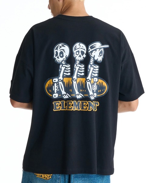 ELEMENT(エレメント)の「ELEMENT/エレメント 半袖 Tシャツ バックプリント BG021212(Tシャツ/カットソー・メンズ・ブラック/グリーン系その他/ホワイト・XL/L/M)」の3枚目の写真