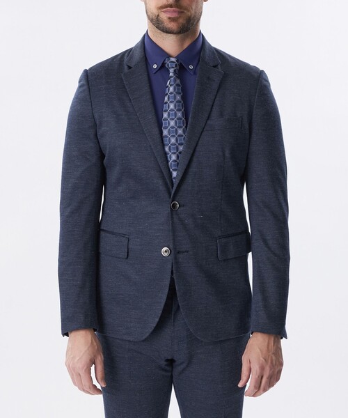 EPOCA UOMO(エポカウォモ)の「【セットアップ対応】リネンミックスジャケット(テーラードジャケット・メンズ・グレー系その他/ダークネイビー・46/48)」の5枚目の写真