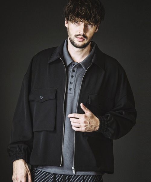 NO ID.(ノーアイディ)の「【NO ID.】W-Pocket Zip Blouson / Wポケット ジップ ブルゾン(ブルゾン・メンズ・ブラック/ストライプ・ONE SIZE)」の14枚目の写真