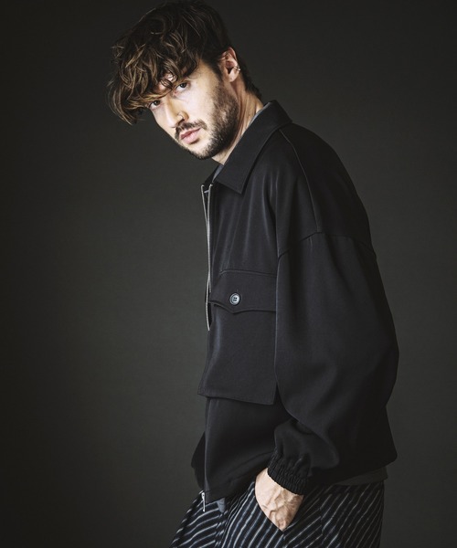 NO ID.(ノーアイディ)の「【NO ID.】W-Pocket Zip Blouson / Wポケット ジップ ブルゾン(ブルゾン・メンズ・ブラック/ストライプ・ONE SIZE)」の15枚目の写真