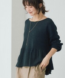 RIVE DROITE | 予約【大人の甘さを演出】ルーズペプラムニット(ニット/セーター)