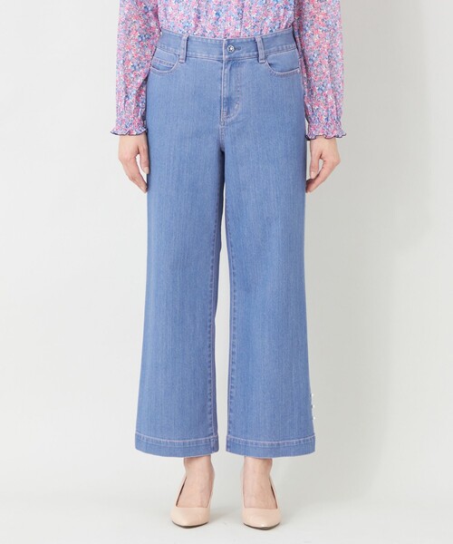 TO BE CHIC(トゥー ビー シック)の「エレガンス ワイドデニム(デニムパンツ・レディース・ブルー系その他2/ネイビー・40)」の6枚目の写真