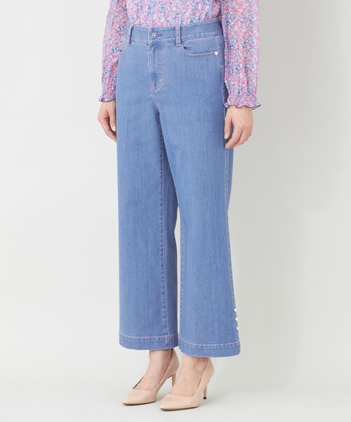 TO BE CHIC(トゥー ビー シック)の「エレガンス ワイドデニム(デニムパンツ・レディース・ブルー系その他2/ネイビー・40)」の7枚目の写真