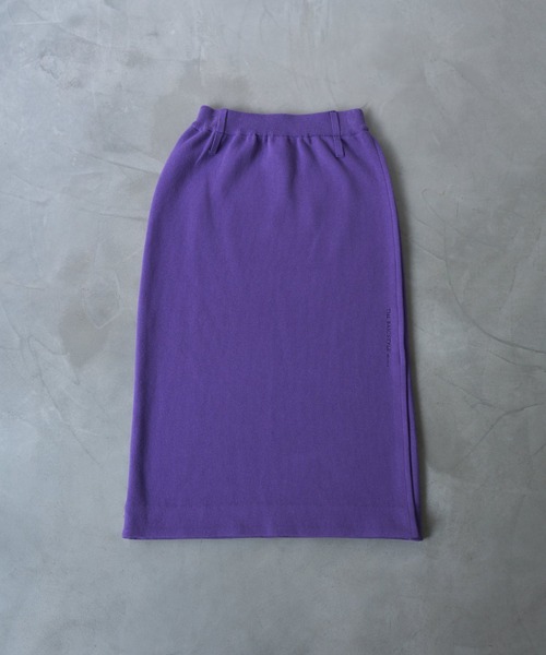 oll(オール)の「card board knit skirt(スカート・レディース・グレー/パープル・FREE)」の5枚目の写真