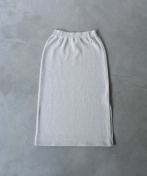 oll(オール)の「card board knit skirt(スカート・レディース・グレー/パープル・FREE)」の6枚目の写真