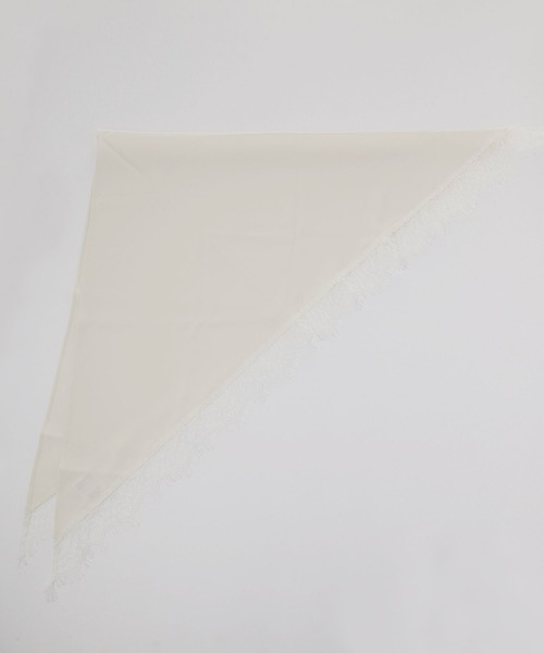 LOWRYS FARM(ローリーズファーム)の「ランジェリースカーフ 636373(バンダナ/スカーフ・レディース・オフホワイト/ブラウン/ブラック・FREE)」の1枚目の写真