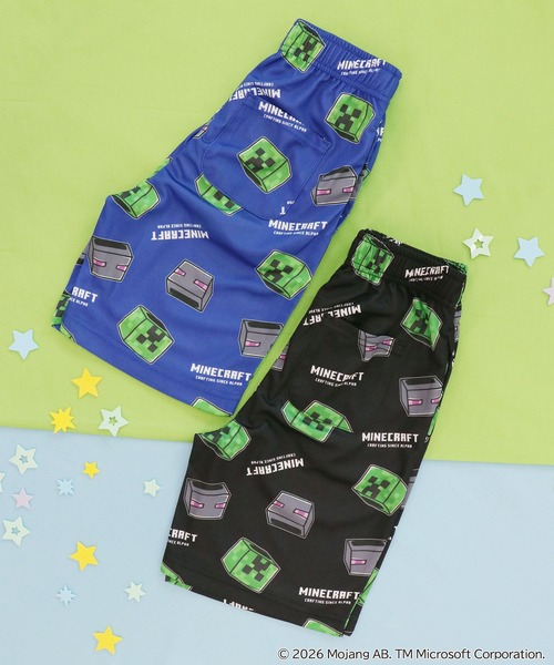 RUGGEDWORKS(ラゲッドワークス)の「《マインクラフト×ヒヤロン》ひんやり 接触冷感 キッズ ハーフパンツ(その他パンツ・キッズ・ブルー/ブラック・120/130/140)」の7枚目の写真