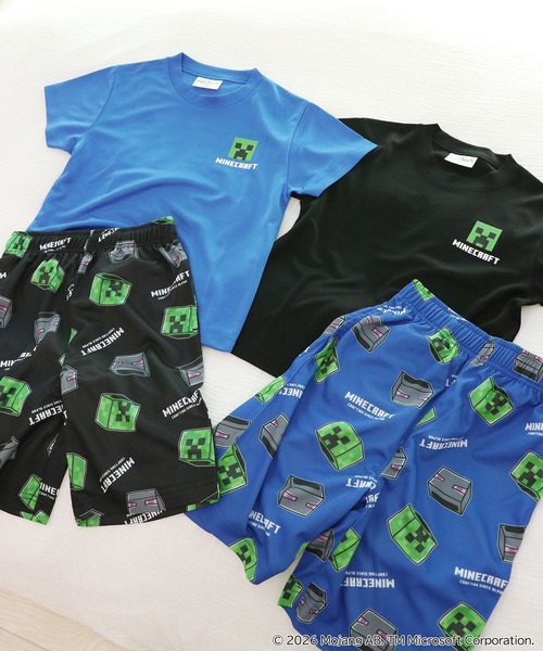 RUGGEDWORKS(ラゲッドワークス)の「《マインクラフト×ヒヤロン》ひんやり 接触冷感 キッズ ハーフパンツ(その他パンツ・キッズ・ブルー/ブラック・120/130/140)」の19枚目の写真