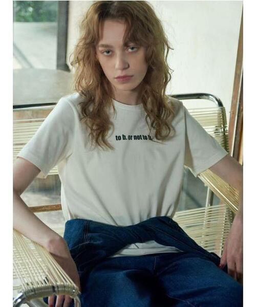 To b. by agnes b.(トゥービーバイアニエスベー)の「To b. by agnes b. × NEEDBY heritage TO B. OR NOT TO B. MINI TS(Tシャツ/カットソー・レディース・ホワイト・38/40)」の9枚目の写真