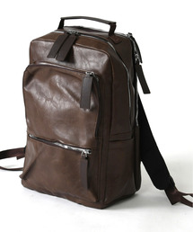 EFFECTION（エフェクション）の「【neos】フェイクレザー リュック メンズ レディース バックパック 大容量 シンプル ユニセックス A4 PC収納（バックパック/リュック）」