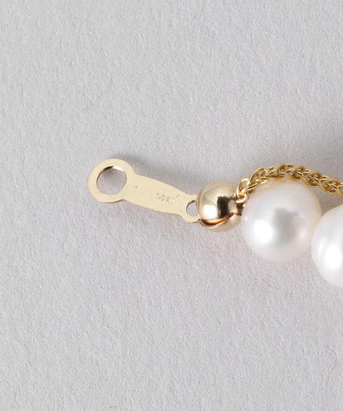 Spick & Span（スピックアンドスパン）の「jour couture / ジュール クチュール 別注パール*チェーンネックレス*（ネックレス・レディース・ホワイト・FREE）」の5枚目の写真