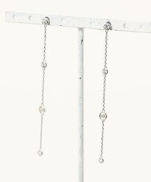 MICHAEL KORS（マイケルコース）の「プレシャスメタル スターリング シルバー キュービック ジルコニア ドロップピアス（ピアス（両耳用））」