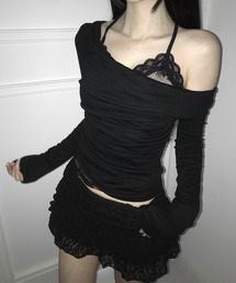 [ONLY] dear lace wrap top