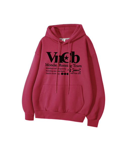 VENHIT(ベンヒット)の「VNCB フードパーカー(パーカー・レディース・ホワイト/ブラウン/ピンク/ブルー/チャコールグレー/ブラック・MEDIUM/LARGE/X-LARGE/2XL)」の6枚目の写真