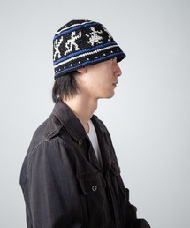 INDIETRO ASSOCIATION（インディエトロアソシエーション）の「Dancing People Knit Hat / ダンシングピープルニットハット（ニットキャップ/ビーニー）」